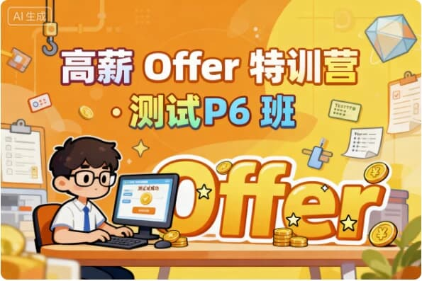 高薪 Offer 特训营 · 测试 P6 班-免费杂货铺