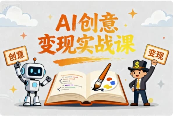 AI创意变现实战课 用人工智能让灵感变现金-免费杂货铺