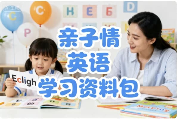 亲子情境英语学习资料包 (视频+音频+图片)-免费杂货铺