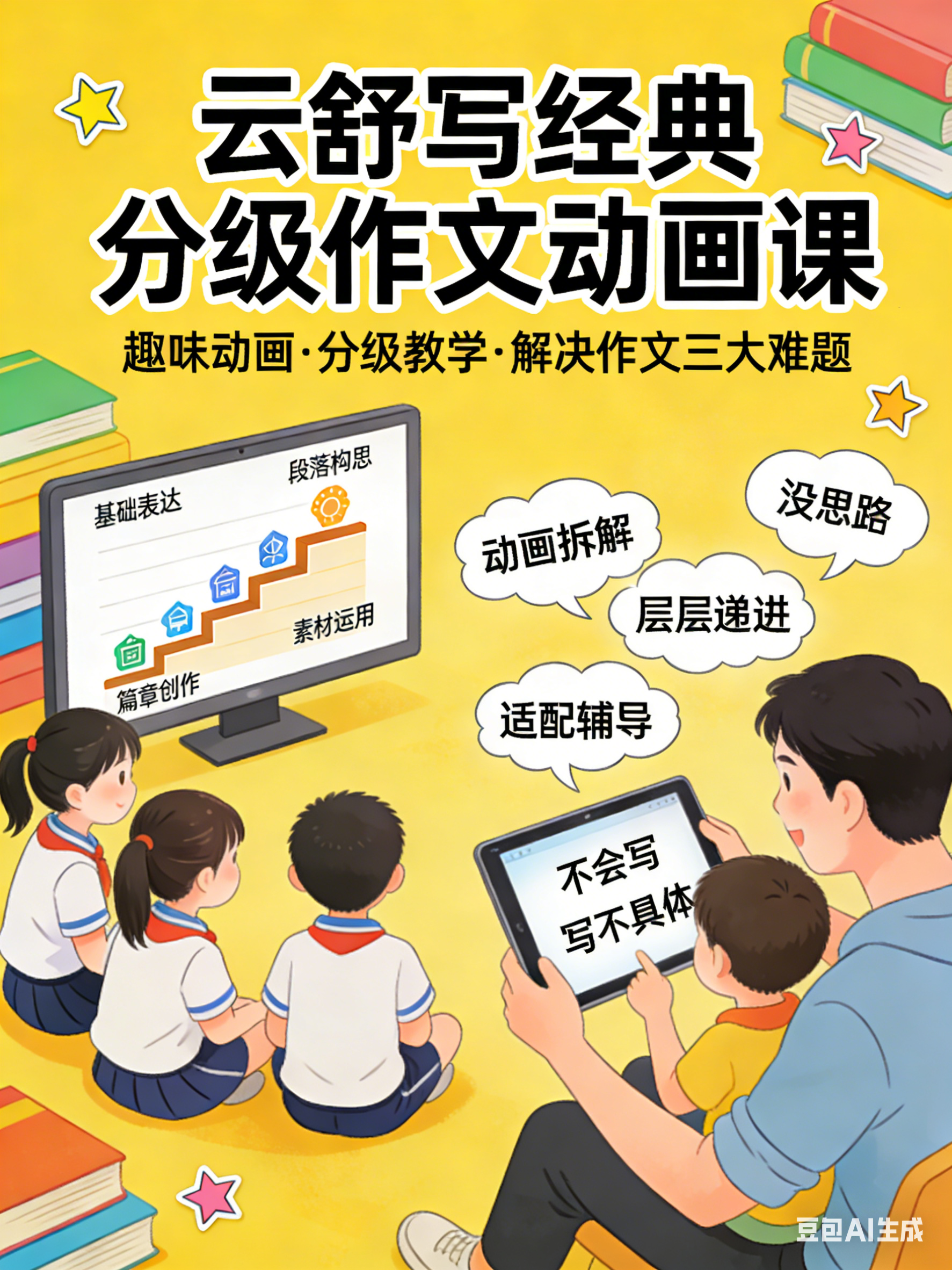 云舒写1-6年级作文动画课全集