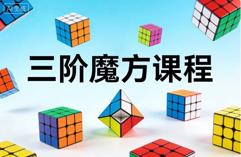 三阶魔方课程，手把手教会你-是免费•TOP