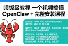 喂饭级教程 一个视频搞懂 OpenClaw + 完整安装课程-是免费•TOP